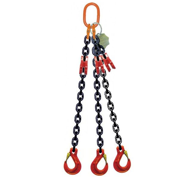 Élingue à chaîne à trois brins G80 (LOK3) 2 360–26 500 kg