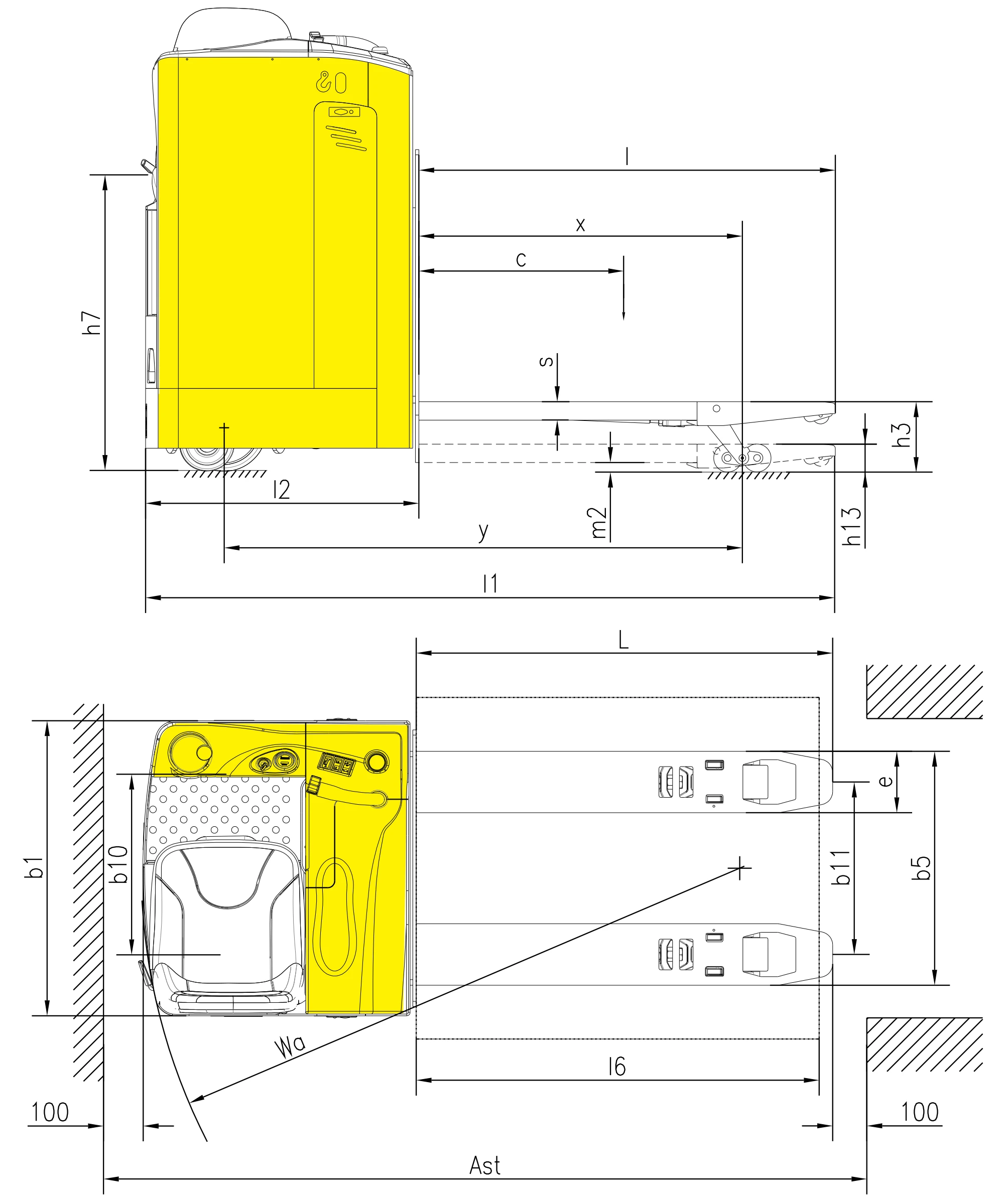 Transpalette électrique EPV20SD/EPV25SD avec poste de conduite assis