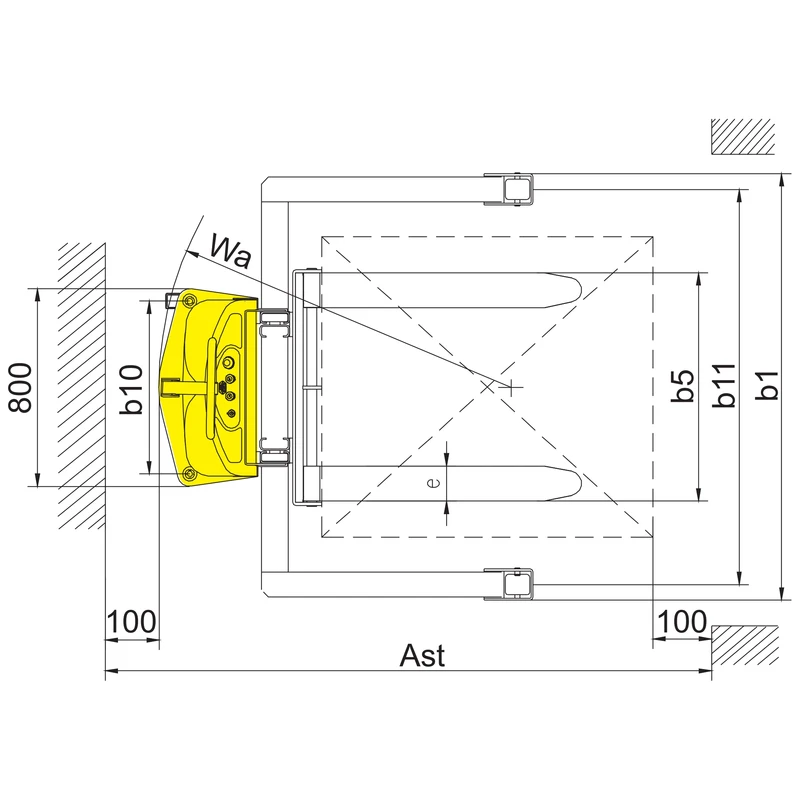 Gerbeur semi-électrique PEVV10-DPV/PEVV15-DPV – détails de construction