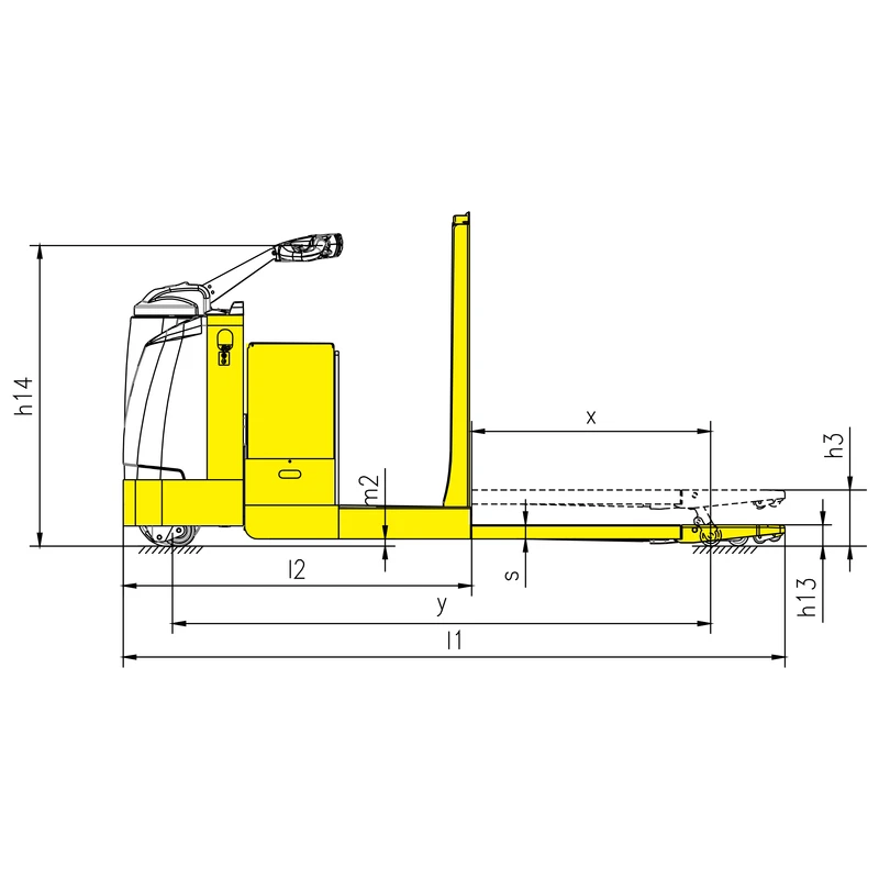 Préparateur de commandes basse levée NKV30-P 3 000 kg – troisième vue