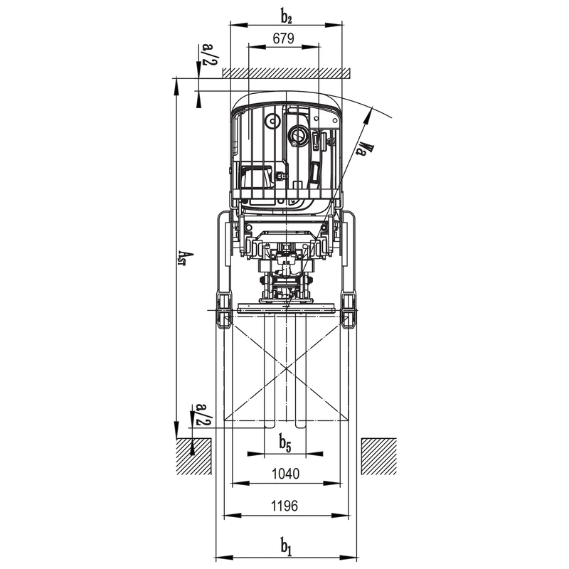 Chariot électrique REV20DDS pour rayonnages double profondeur