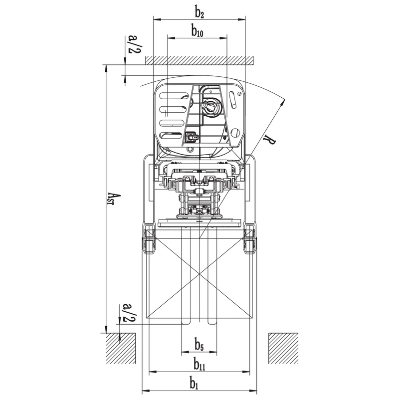 Chariot électrique à mât rétractable REV15DS/REV18DS – vue 7