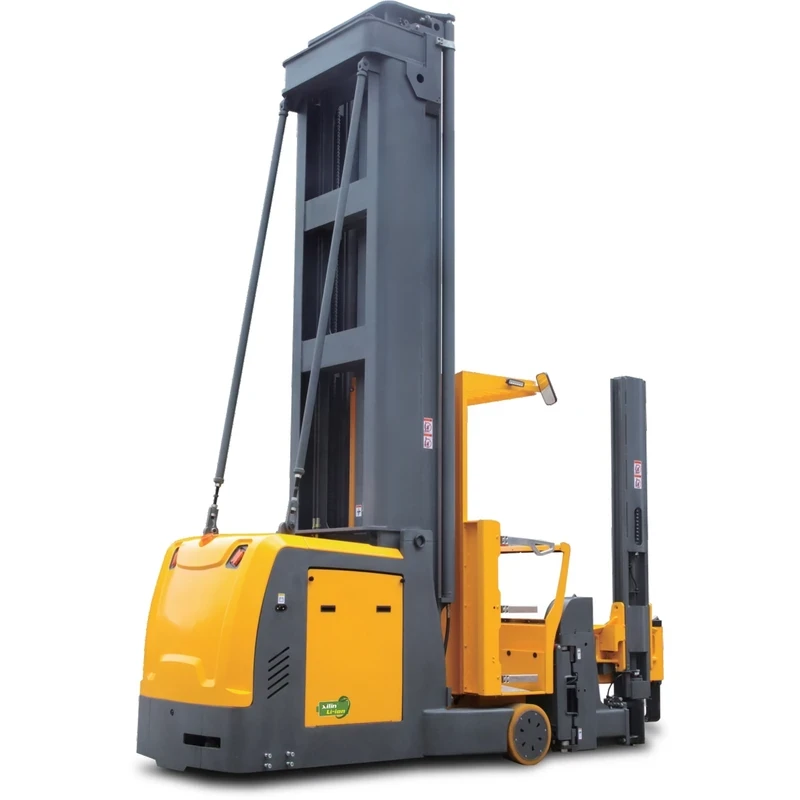 Chariot pour allées très étroites à poste de conduite élevable (REV15TS) 1 500 kg, 9 200–13 000 mm